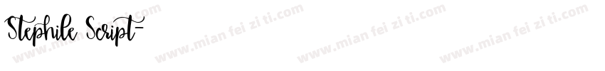 Stephile Script字体转换